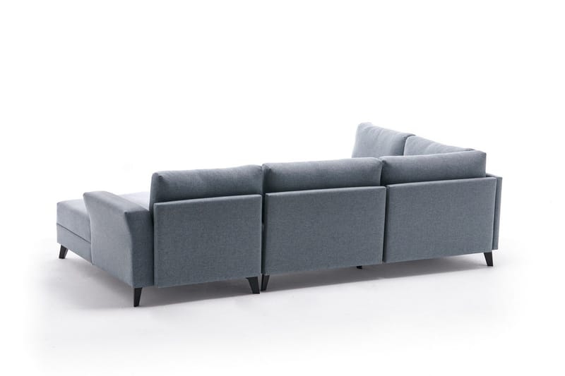 Eriska U-Sovesofa - Blå/Svart - Møbler - Sofaer - Sovesofaer