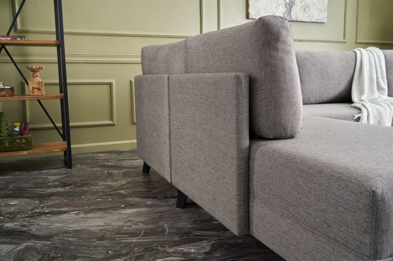 Eriska U-Sovesofa - Brun/Svart - Møbler - Sofaer - Sovesofaer