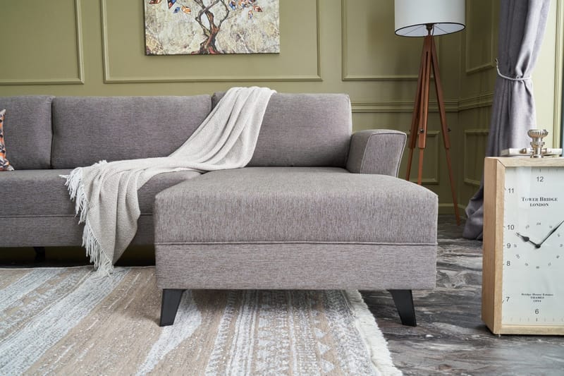 Eriska U-Sovesofa - Brun/Svart - Møbler - Sofaer - Sovesofaer