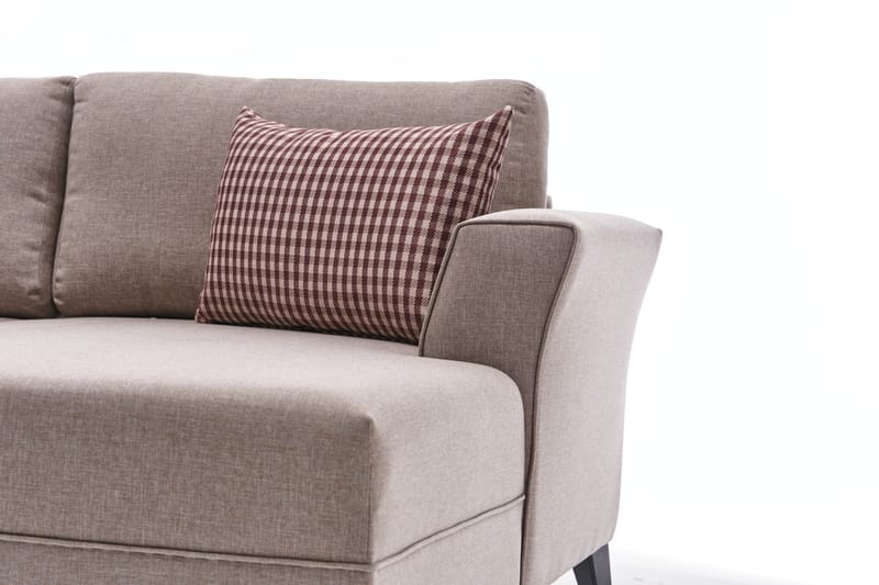 Eriska U-Sovesofa - Kremhvit/Svart - Møbler - Sofaer - Sovesofaer