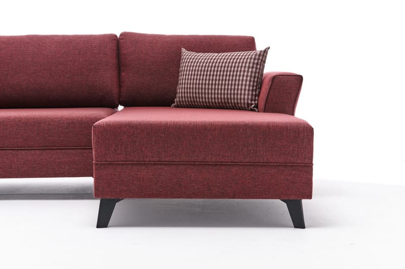 Eriska U-Sovesofa - Rød/Svart - Møbler - Sofaer - Sovesofaer