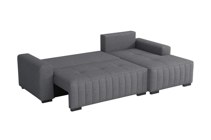 Esher 3-seters Hjørnesofa Høyre - Plysch/Grønn - Møbler - Sofaer - Sovesofaer