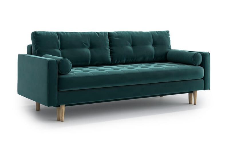 Esmeralde 3-seter Sovesofa - Turkis - Møbler - Sofaer - Sovesofaer