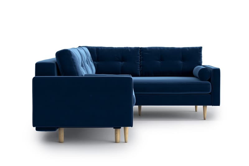 Esmeralde Sovesofa med Divan - Blå - Møbler - Sofaer - Sovesofaer