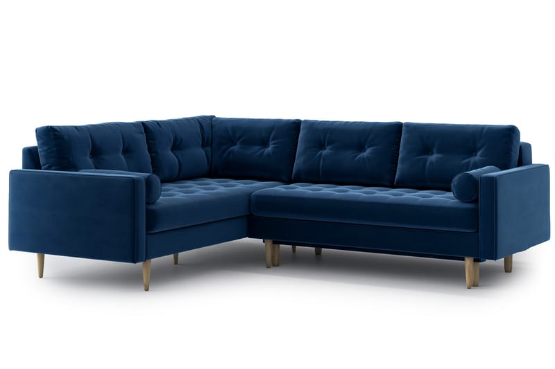 Esmeralde Sovesofa med Divan - Blå - Møbler - Sofaer - Sovesofaer