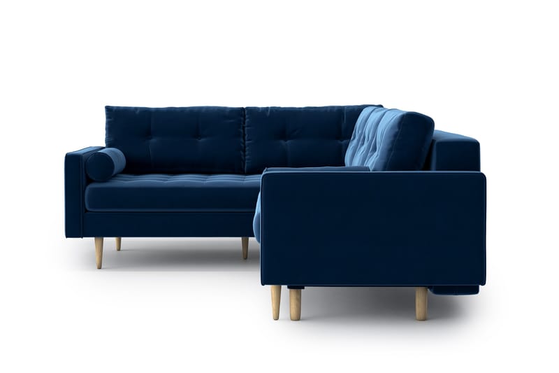 Esmeralde Sovesofa med Divan - Blå - Møbler - Sofaer - Sovesofaer