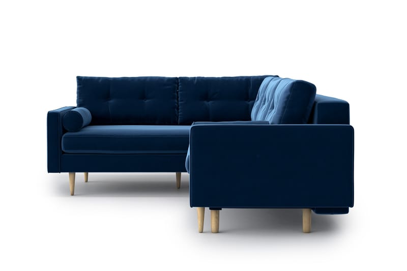 Esmeralde Sovesofa med Divan - Blå - Møbler - Sofaer - Sovesofaer