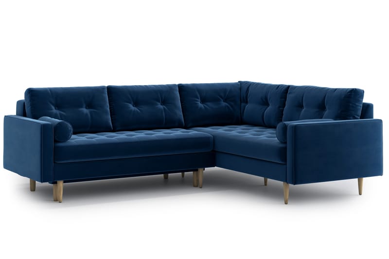 Esmeralde Sovesofa med Divan - Blå - Møbler - Sofaer - Sovesofaer