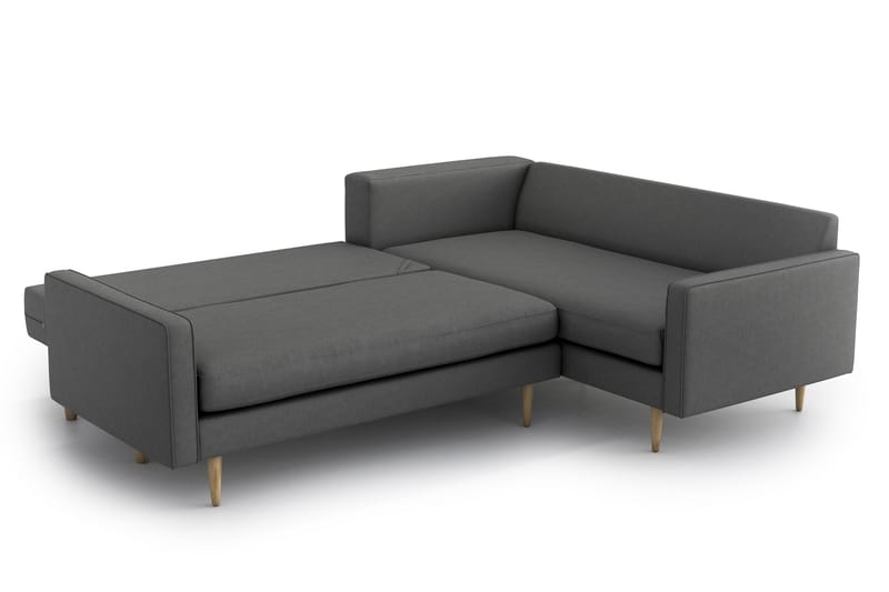 Esmeralde Sovesofa med Divan - Grå - Møbler - Sofaer - Sovesofaer