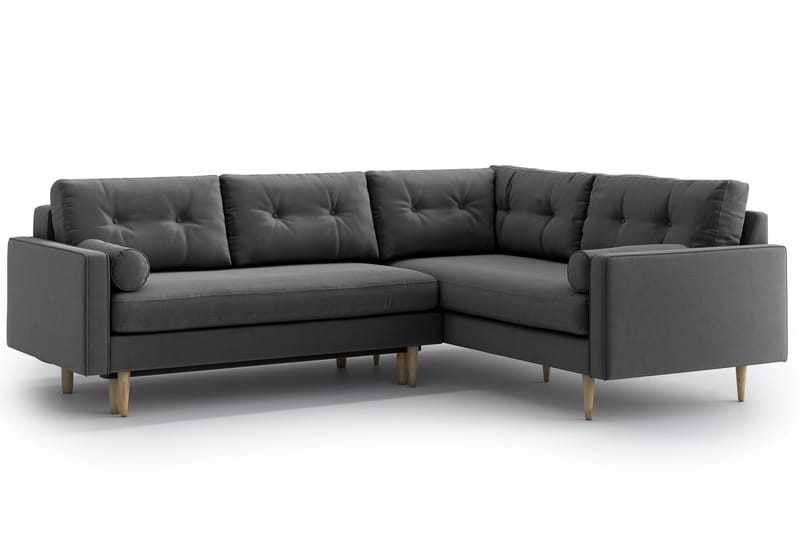 Esmeralde Sovesofa med Divan - Grå - Møbler - Sofaer - Sovesofaer
