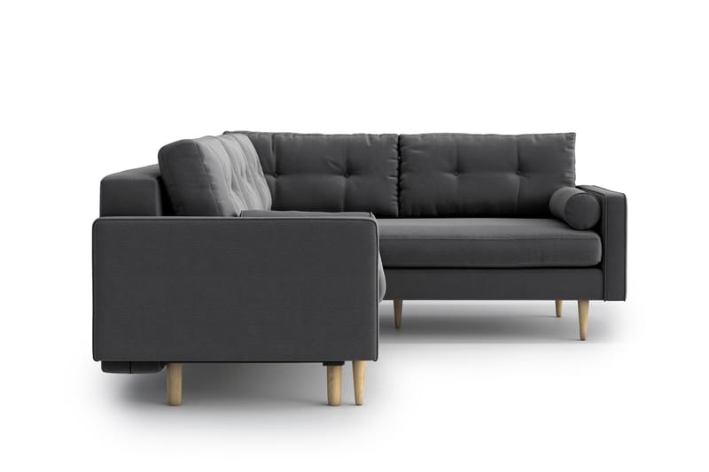 Esmeralde Sovesofa med Divan - Grå - Møbler - Sofaer - Sovesofaer