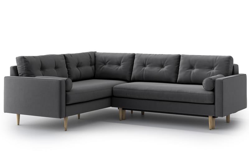 Esmeralde Sovesofa med Divan - Grå - Møbler - Sofaer - Sovesofaer