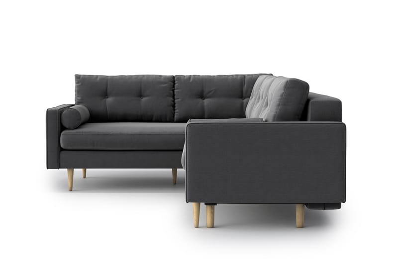 Esmeralde Sovesofa med Divan - Grå - Møbler - Sofaer - Sovesofaer