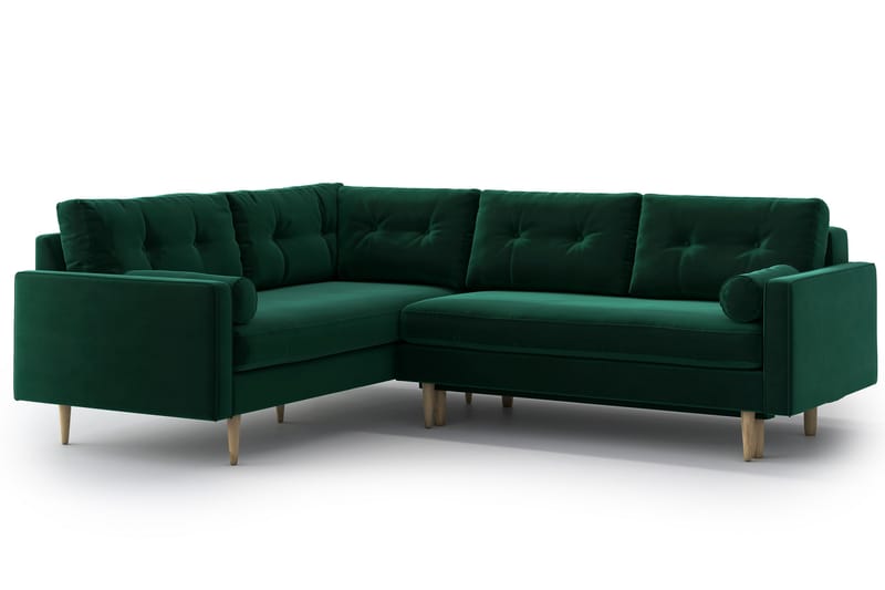 Esmeralde Sovesofa med Divan - Grønn - Møbler - Sofaer - Sovesofaer