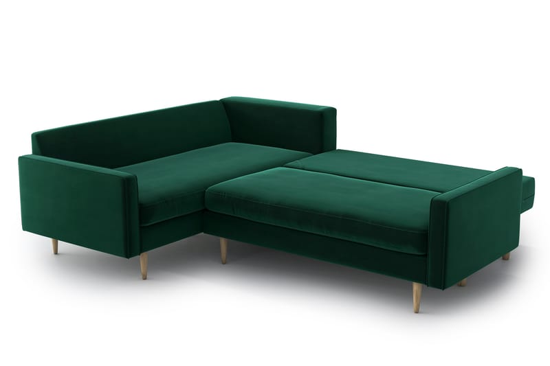 Esmeralde Sovesofa med Divan - Grønn - Møbler - Sofaer - Sovesofaer