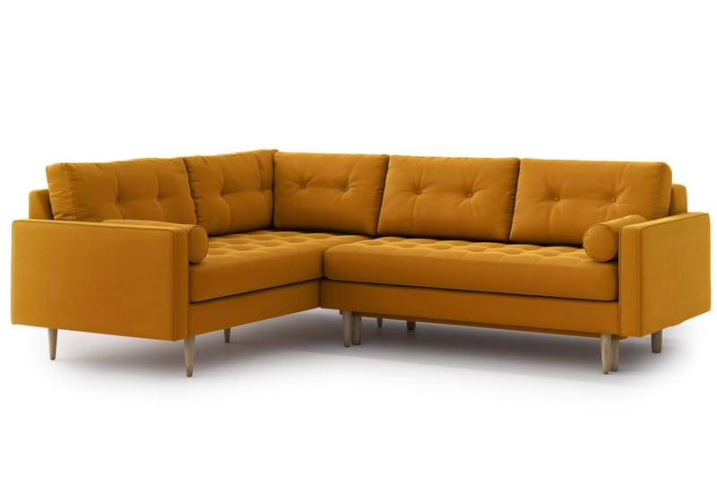 Esmeralde Sovesofa med Divan - Gul - Møbler - Sofaer - Sovesofaer