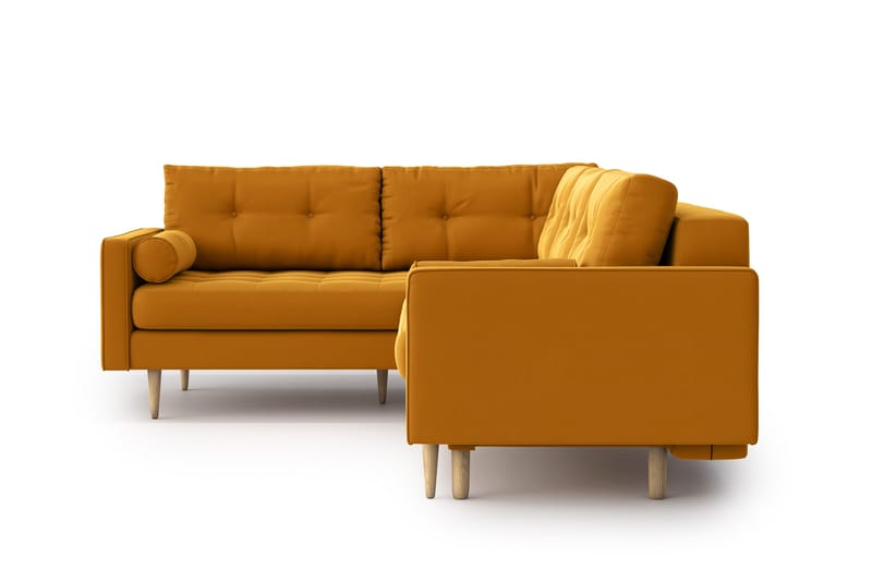 Esmeralde Sovesofa med Divan - Gul - Møbler - Sofaer - Sovesofaer