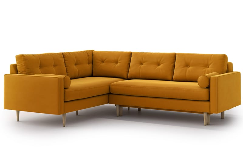 Esmeralde Sovesofa med Divan - Gul - Møbler - Sofaer - Sovesofaer