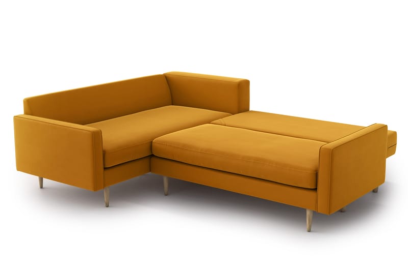 Esmeralde Sovesofa med Divan - Gul - Møbler - Sofaer - Sovesofaer