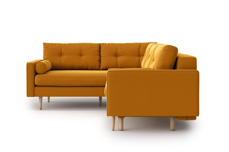 Esmeralde Sovesofa med Divan - Gul - Møbler - Sofaer - Sovesofaer