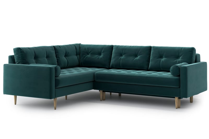 Esmeralde Sovesofa med Divan - Turkis - Møbler - Sofaer - Sovesofaer