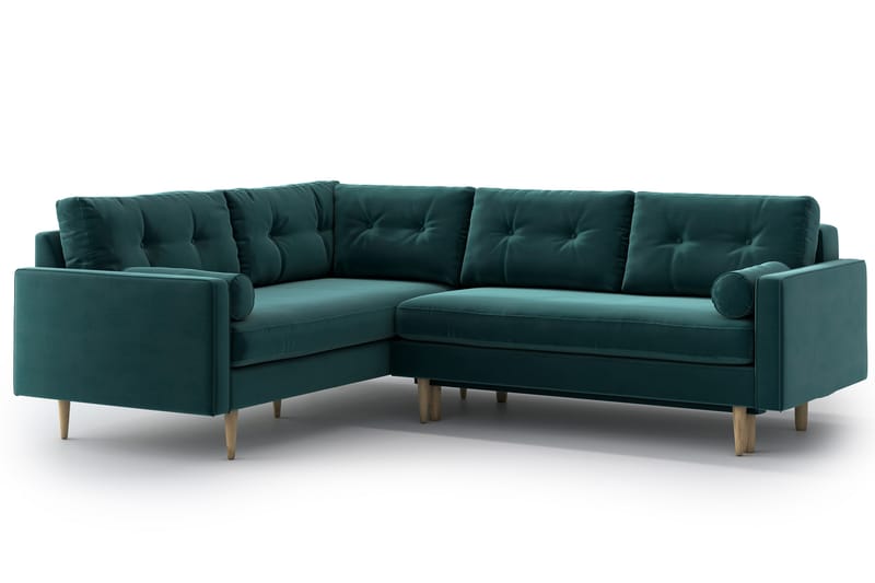 Esmeralde Sovesofa med Divan - Turkis - Møbler - Sofaer - Sovesofaer