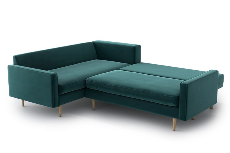 Esmeralde Sovesofa med Divan - Turkis - Møbler - Sofaer - Sovesofaer