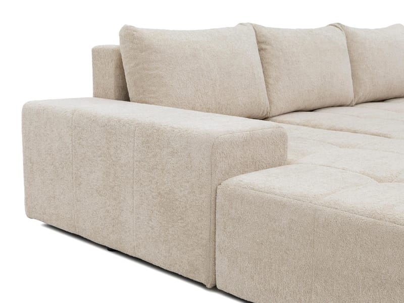 Falor 3-seters sovesofa med divan, høyrevendt - blå - Møbler - Sofaer - Sovesofaer