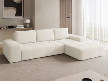 Falor 3-seters sovesofa med divan, høyrevendt - Offwhite - Møbler - Sofaer - Sovesofaer