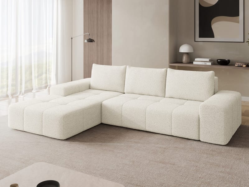 Falor 3-seters sovesofa med divan, venstrevendt - Offwhite - Møbler - Sofaer - Sovesofaer