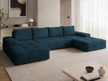Falor 5-seters U-formet sovesofa - blå - Møbler - Sofaer - Sovesofaer