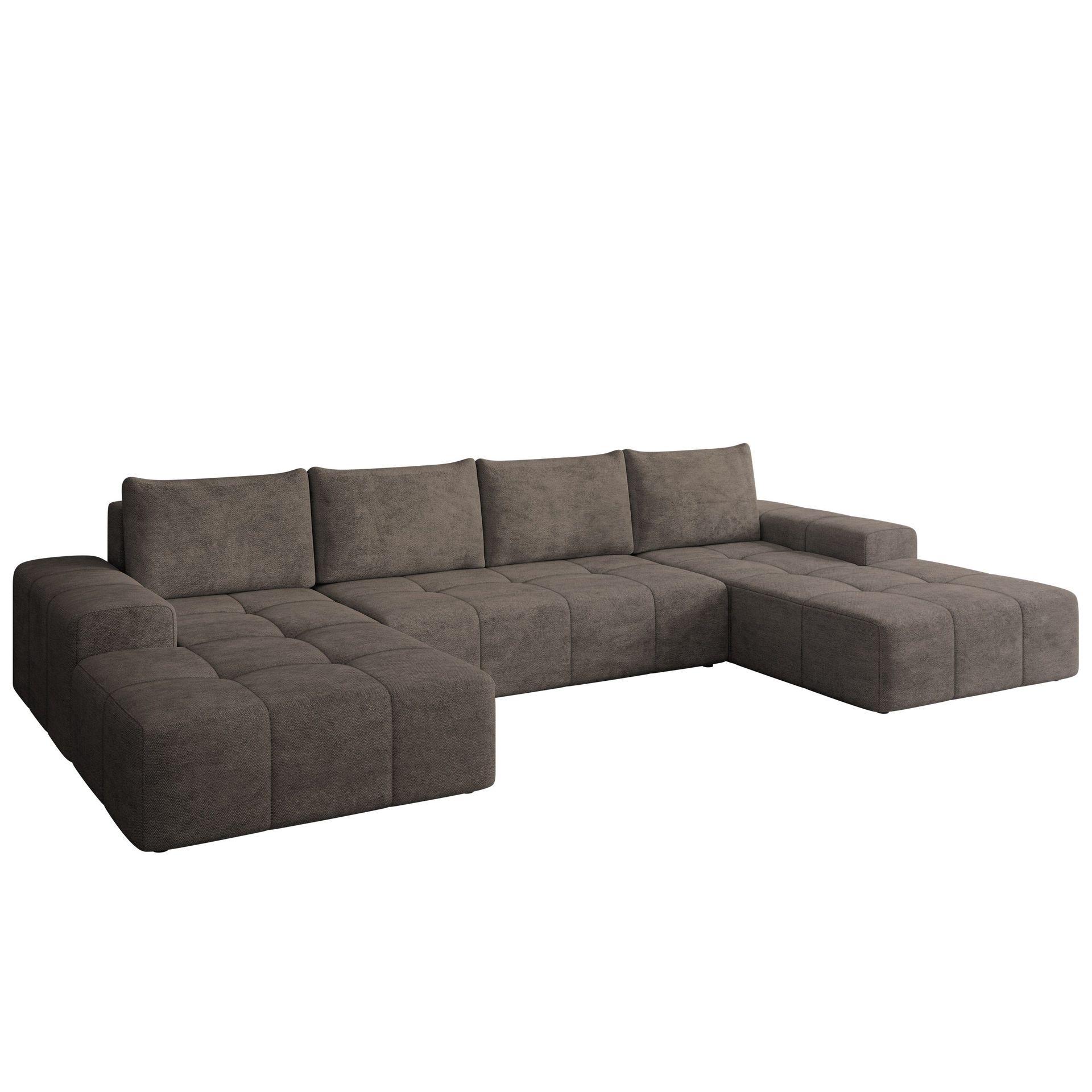 Falor 5-seters U-formet sovesofa - Brun