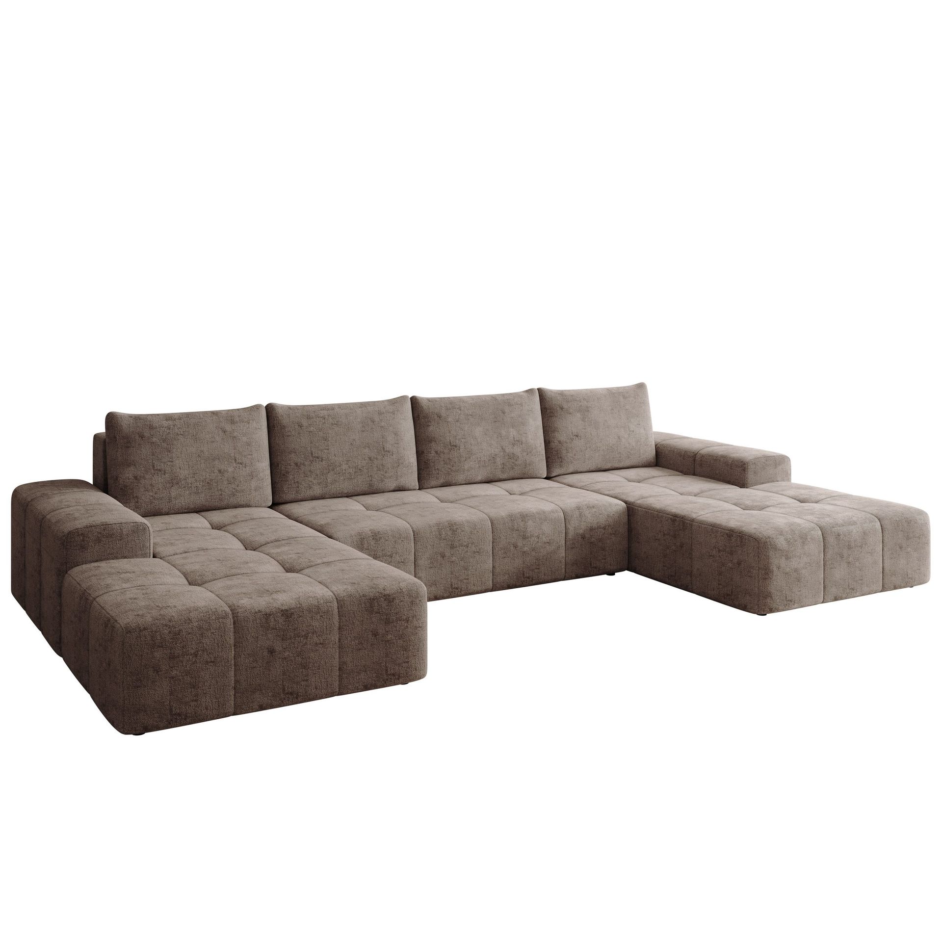 Falor 5-seters U-formet sovesofa - Brun