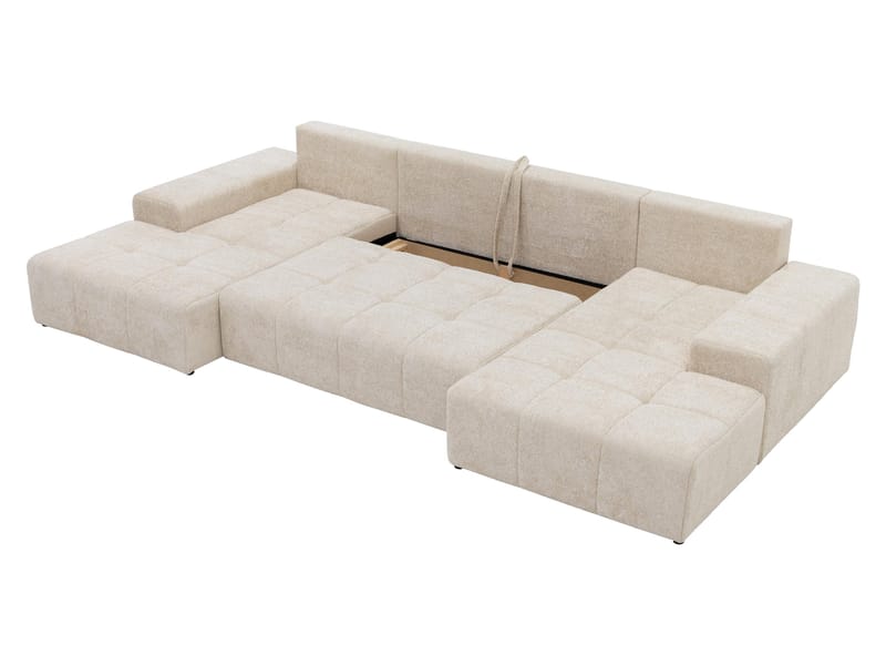 Falor 5-seters U-formet sovesofa - grå - Møbler - Sofaer - Sovesofaer