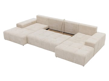 Falor 5-seters U-formet sovesofa - Lys beige - Møbler - Sofaer - Sovesofaer