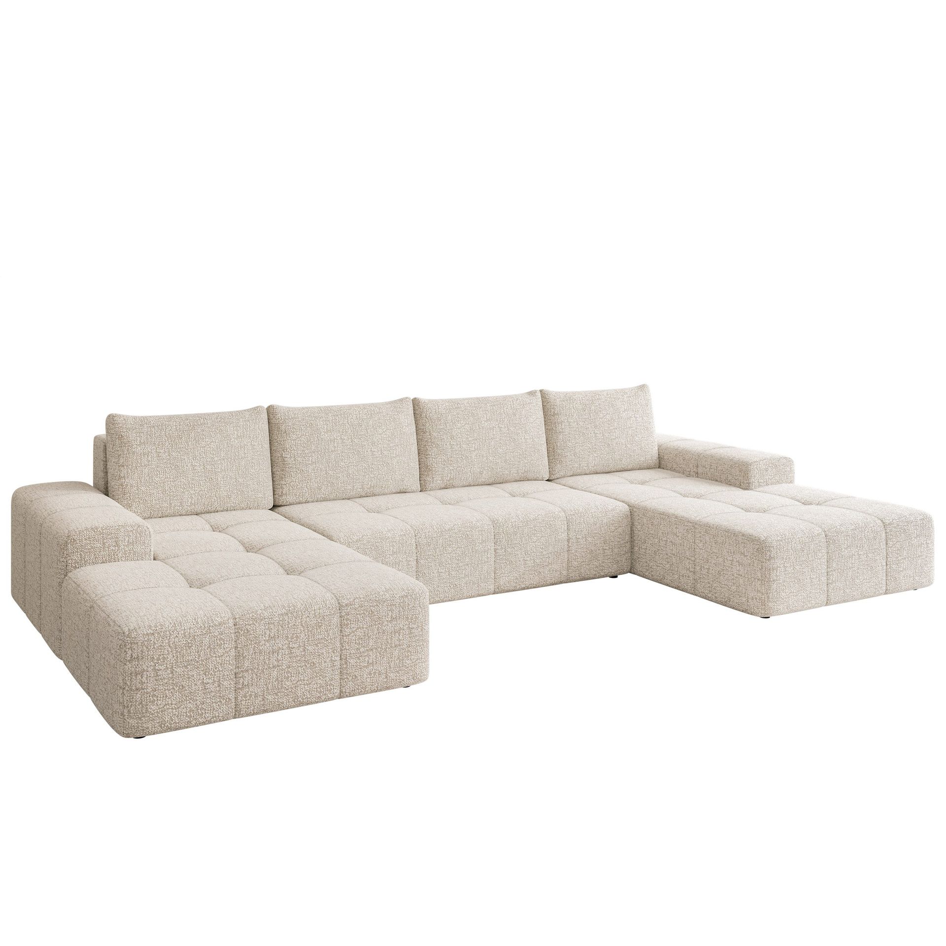 Falor 5-seters U-formet sovesofa - Lys beige