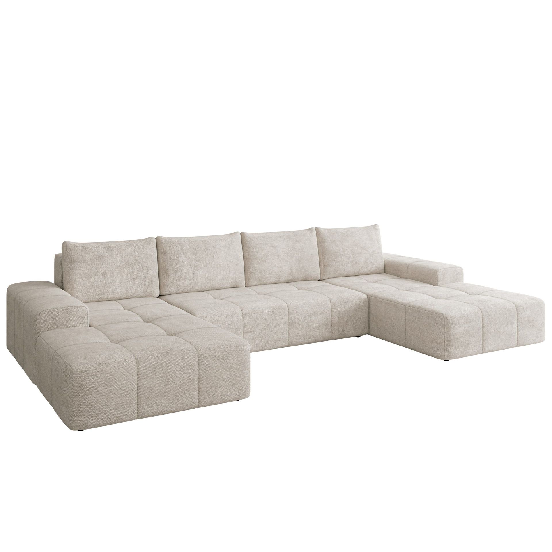 Falor 5-seters U-formet sovesofa - Lys beige
