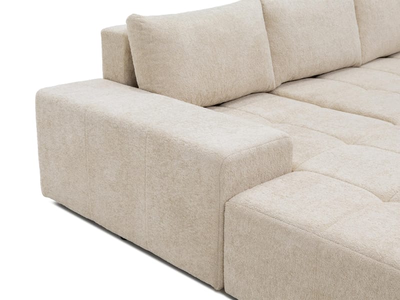 Falor 5-seters U-formet sovesofa - Offwhite - Møbler - Sofaer - Sovesofaer