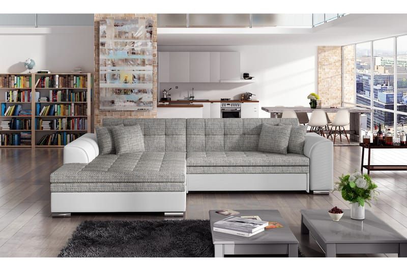Falseti Sovesofa - Grå/Hvit - Møbler - Sofaer - Sovesofaer