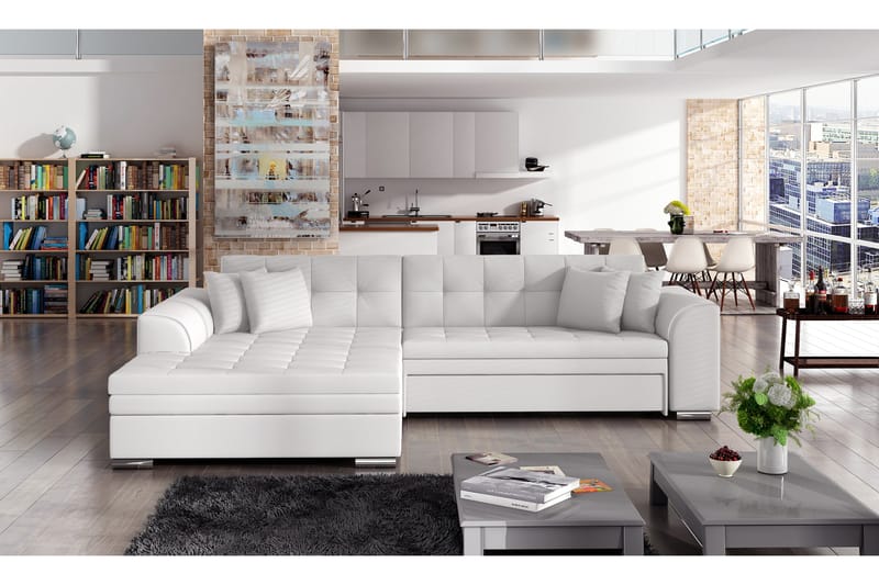 Falseti Sovesofa - Hvit - Sovesofaer - 4 seters sovesofa