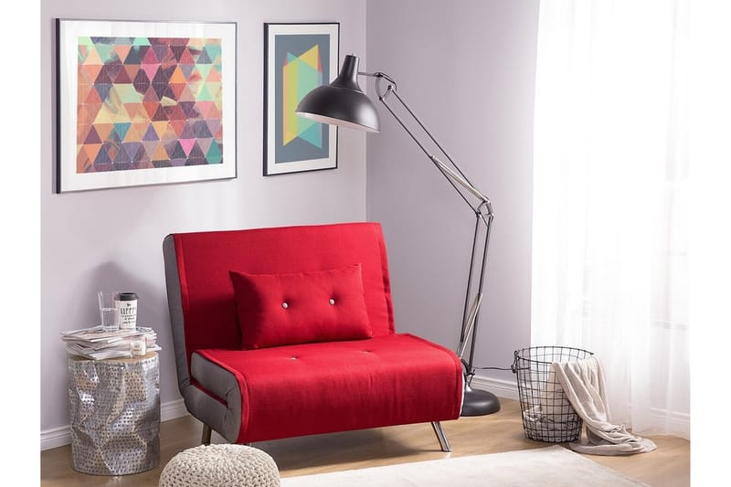 Farris Sovesofa 100 cm - Rød - Møbler - Sofaer - Sovesofaer