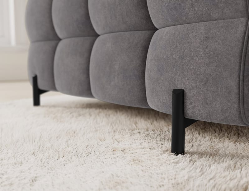 Fectory 6-seters Bubblig hjørnesovesofa med sjeselong og oppbevaring Høyre - Aura 04 - Møbler - Sofaer - Sovesofaer