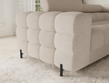 Fectory 6-seters Bubblig hjørnesovesofa med sjeselong og oppbevaring Høyre - Calmora 18 - Møbler - Sofaer - Sovesofaer