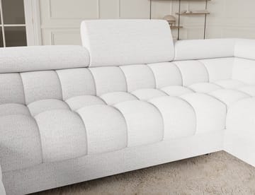 Fectory 6-seters Bubblig hjørnesovesofa med sjeselong og oppbevaring Høyre - Royal 01 - Møbler - Sofaer - Sovesofaer
