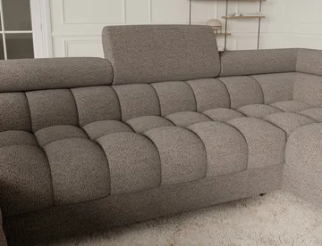 Fectory 6-seters Bubblig hjørnesovesofa med sjeselong og oppbevaring Høyre - Royal 20 - Møbler - Sofaer - Sovesofaer