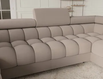 Fectory 6-seters Bubblig hjørnesovesofa med sjeselong og oppbevaring Høyre - Sola 18 - Møbler - Sofaer - Sovesofaer