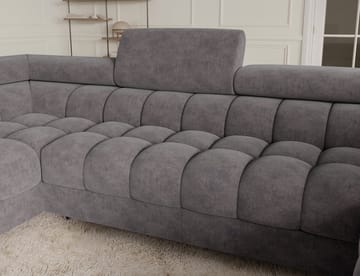 Fectory 6-seters Bubblig hjørnesovesofa med sjeselong og oppbevaring Venstre - Aura 04 - Møbler - Sofaer - Sovesofaer