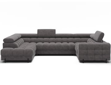 Fectory 6-seters Bubblig hjørnesovesofa med sjeselong og oppbevaring Venstre - Aura 04 - Møbler - Sofaer - Sovesofaer