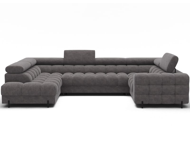 Fectory 6-seters Bubblig hjørnesovesofa med sjeselong og oppbevaring Venstre - Aura 04 - Møbler - Sofaer - Sovesofaer