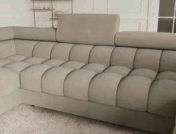 Fectory 6-seters Bubblig hjørnesovesofa med sjeselong og oppbevaring Venstre - Aura 18 - Møbler - Sofaer - Sovesofaer